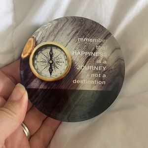 Brand new glass compass collectible